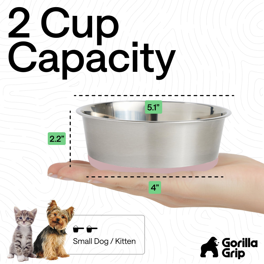 Stainless Steel Dog Bowl (Set of 2)