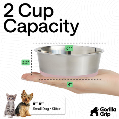 Stainless Steel Dog Bowl (Set of 2)