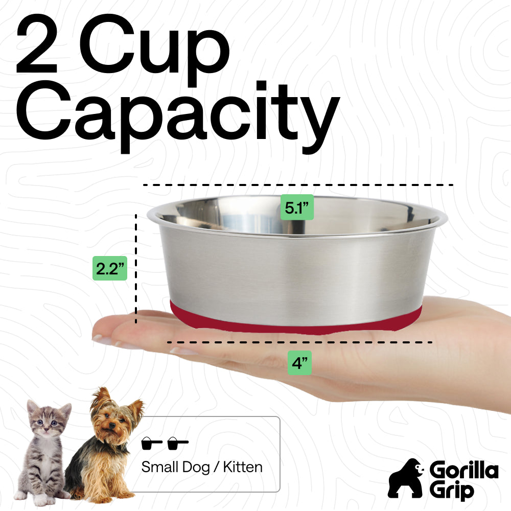 Stainless Steel Dog Bowl (Set of 2)