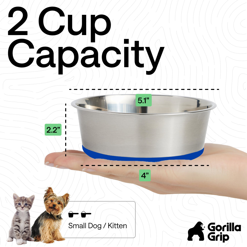 Stainless Steel Dog Bowl (Set of 2)