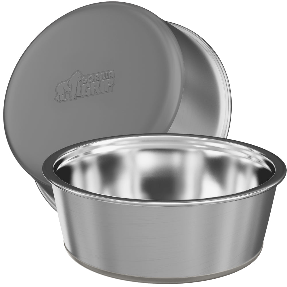 Stainless Steel Dog Bowl (Set of 2)