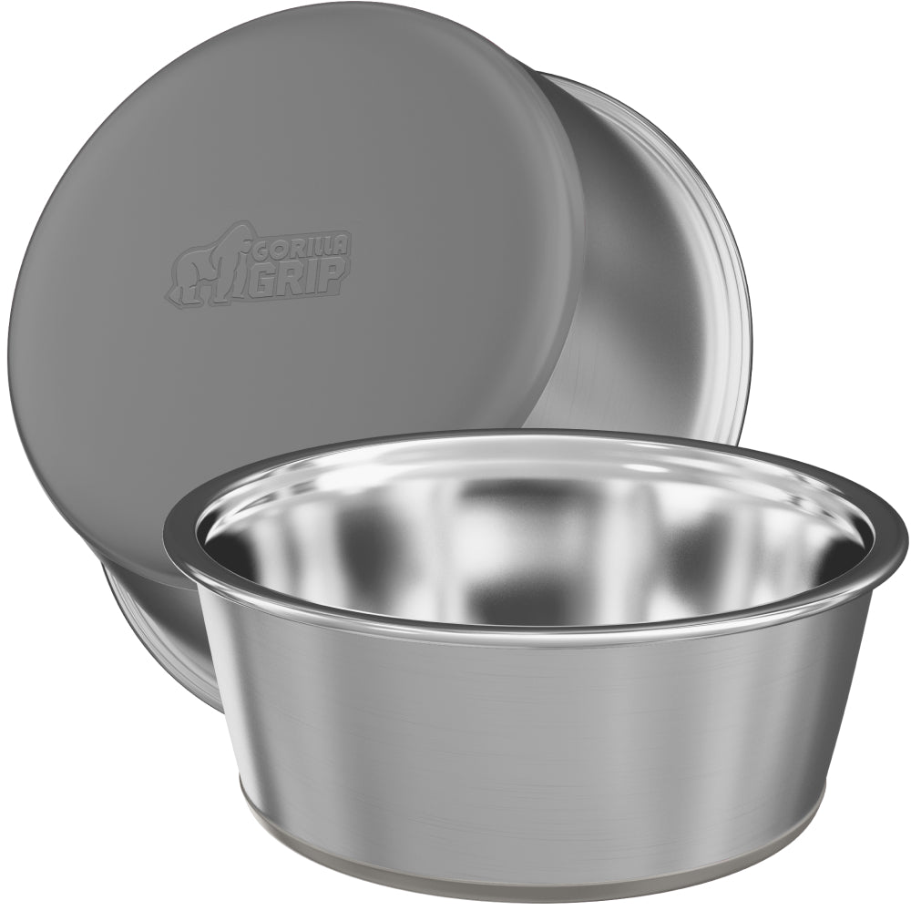 Stainless Steel Dog Bowl (Set of 2)