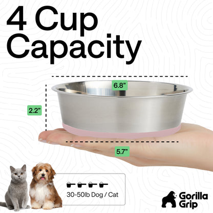 Stainless Steel Dog Bowl (Set of 2)