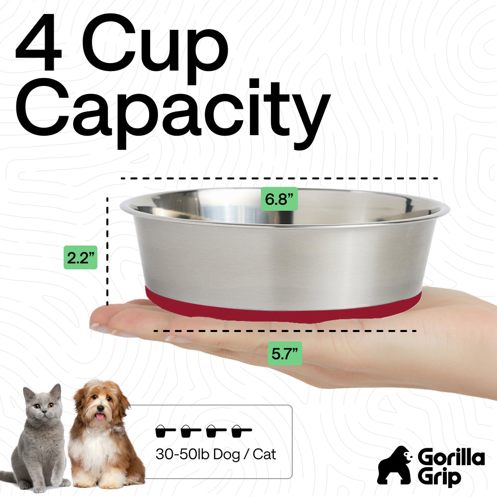 Stainless Steel Dog Bowl (Set of 2)