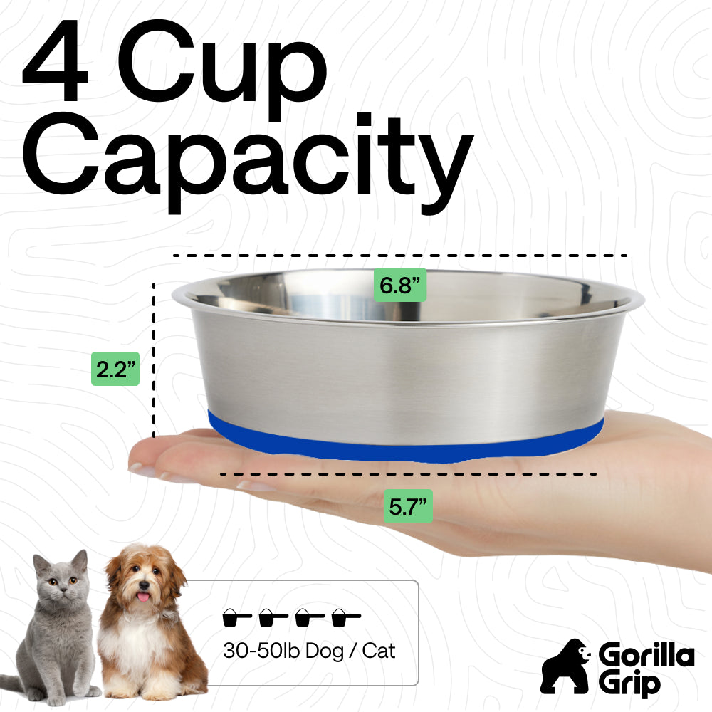 Stainless Steel Dog Bowl (Set of 2)