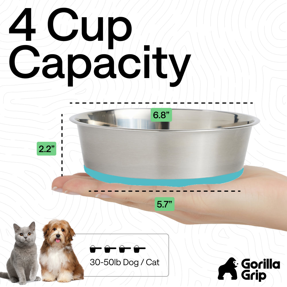 Stainless Steel Dog Bowl (Set of 2)