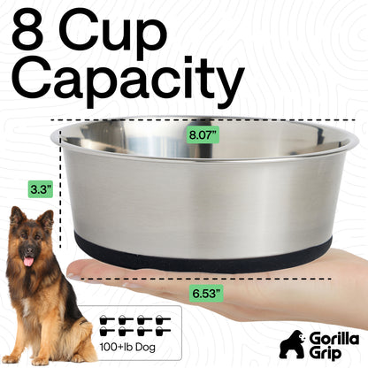 Stainless Steel Dog Bowl (Set of 2)