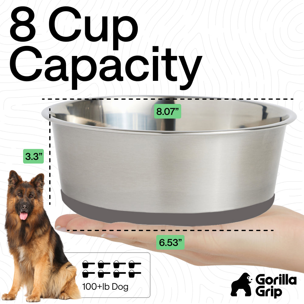 Stainless Steel Dog Bowl (Set of 2)