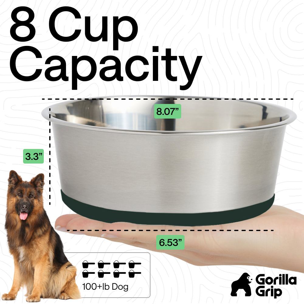 Stainless Steel Dog Bowl (Set of 2)