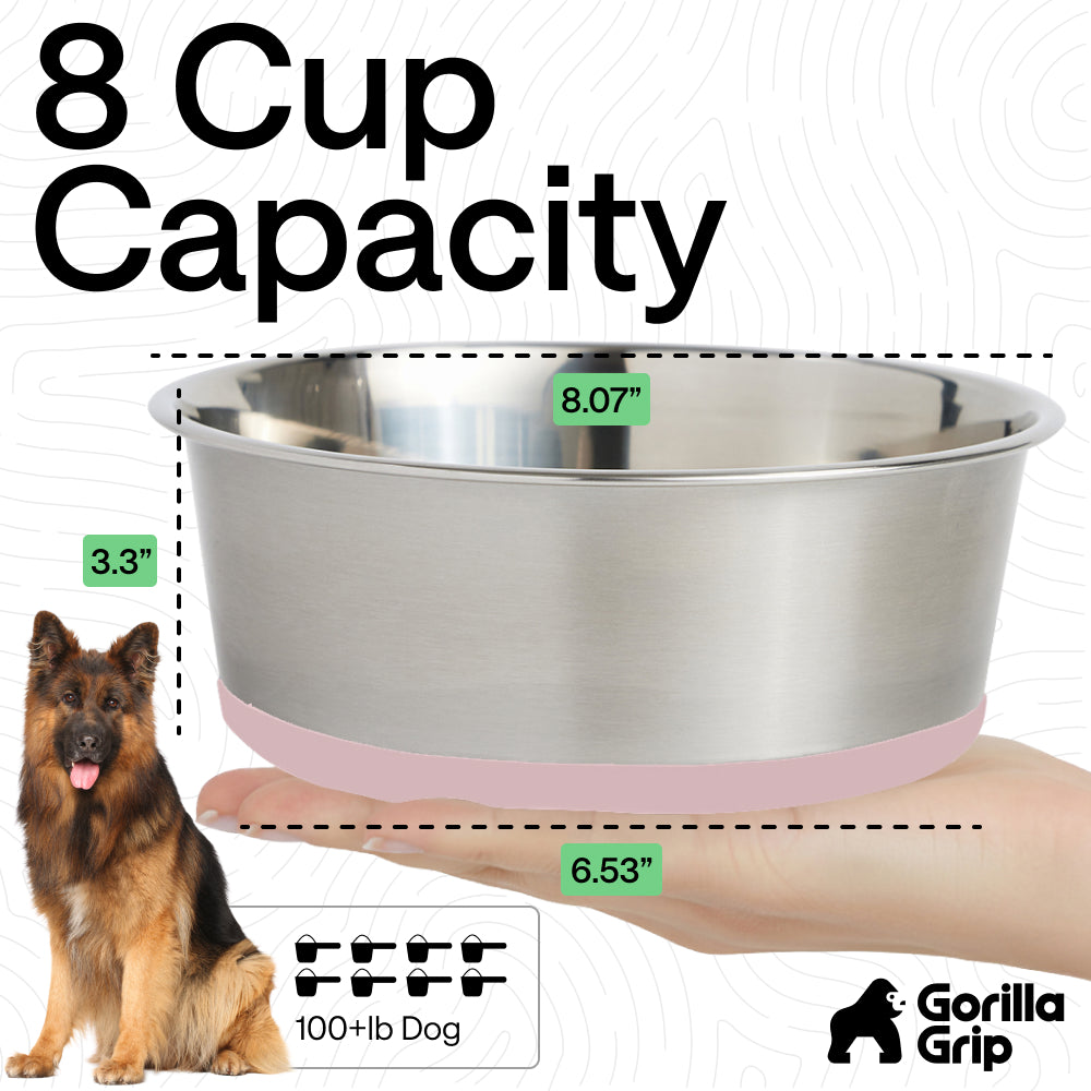 Stainless Steel Dog Bowl (Set of 2)