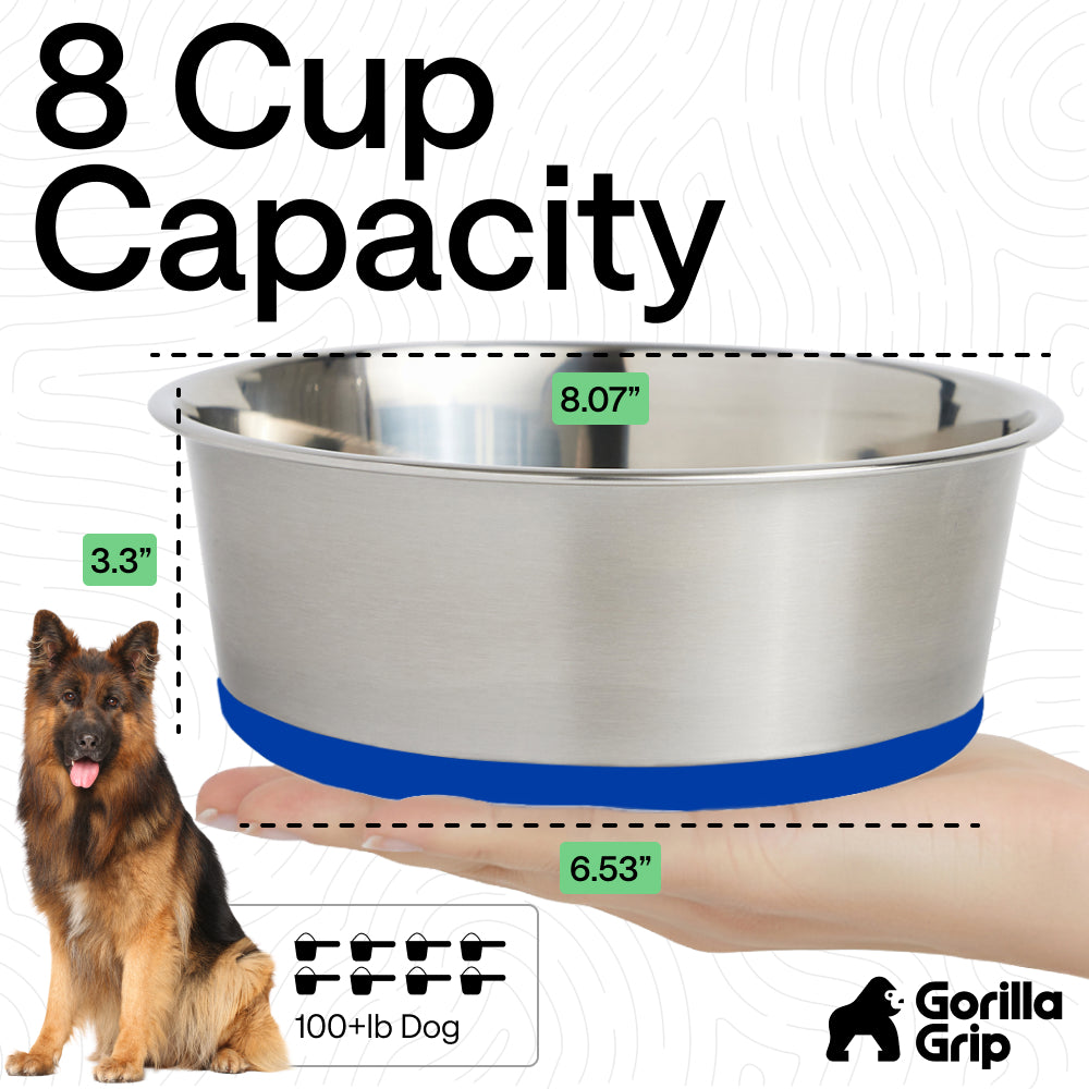 Stainless Steel Dog Bowl (Set of 2)