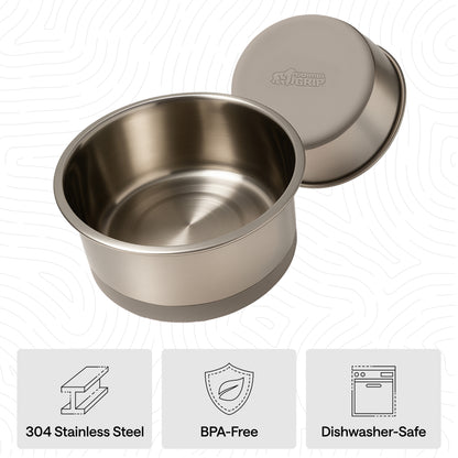 Stainless Steel Dog Bowl (Set of 2)
