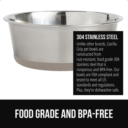 Stainless Steel Dog Bowl (Set of 2)