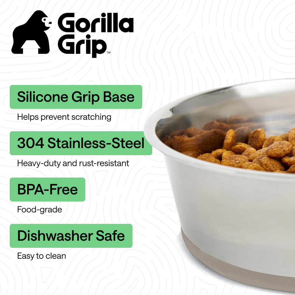Stainless Steel Dog Bowl (Set of 2)