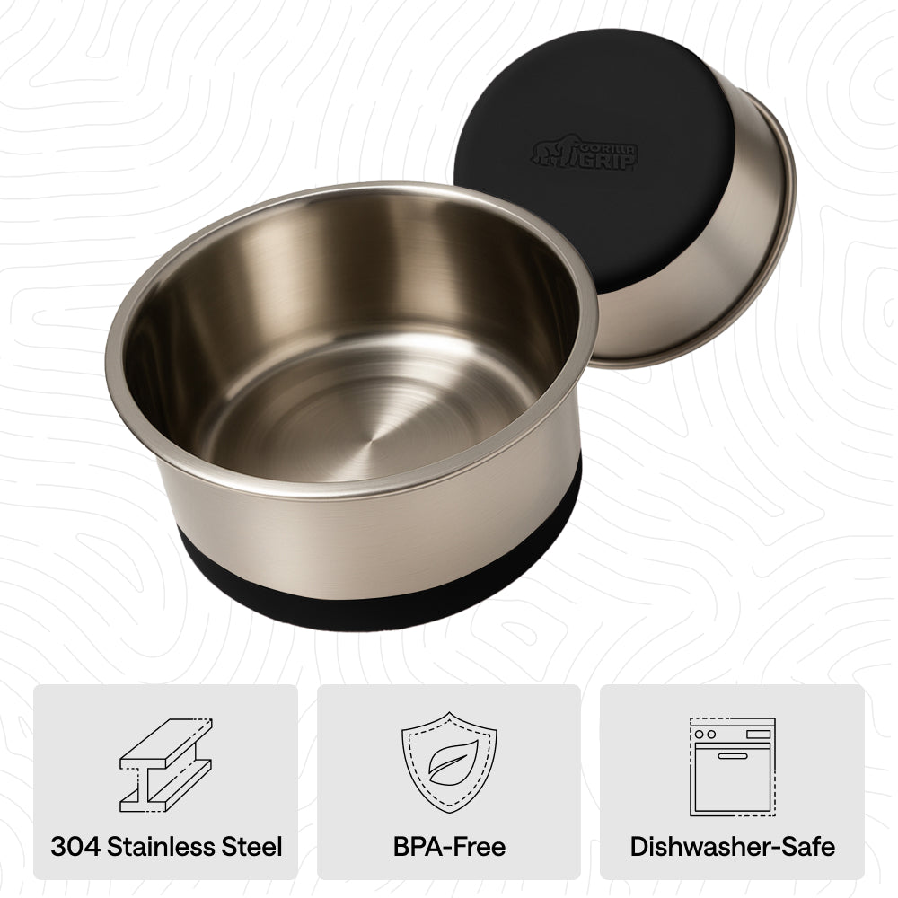 Stainless Steel Dog Bowl (Set of 2)