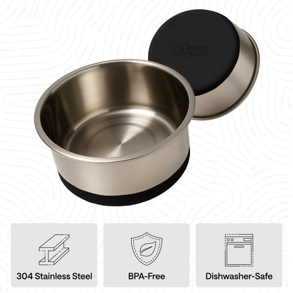 Stainless Steel Dog Bowl (Set of 2)