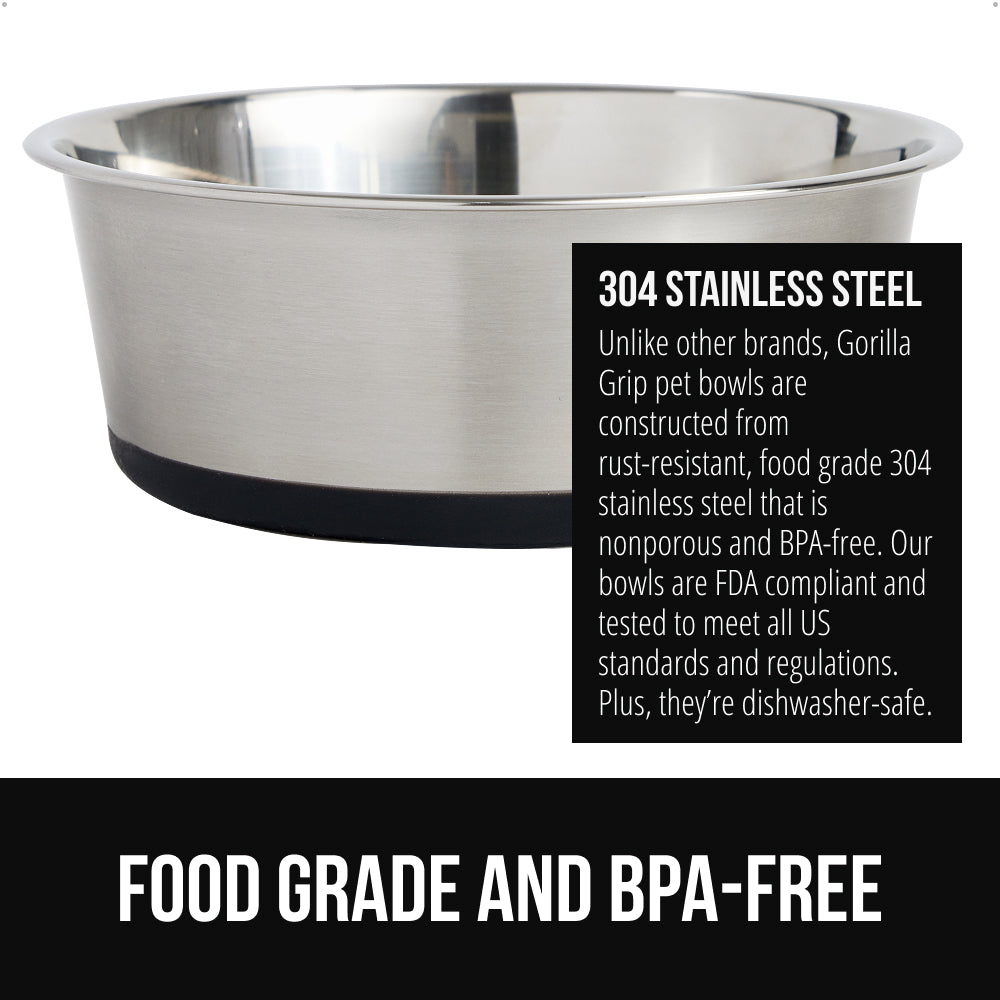 Stainless Steel Dog Bowl (Set of 2)