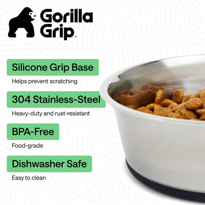 Stainless Steel Dog Bowl (Set of 2)