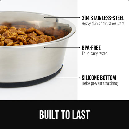 Stainless Steel Dog Bowl (Set of 2)