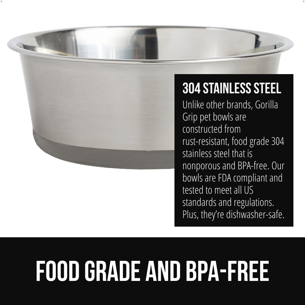 Stainless Steel Dog Bowl (Set of 2)