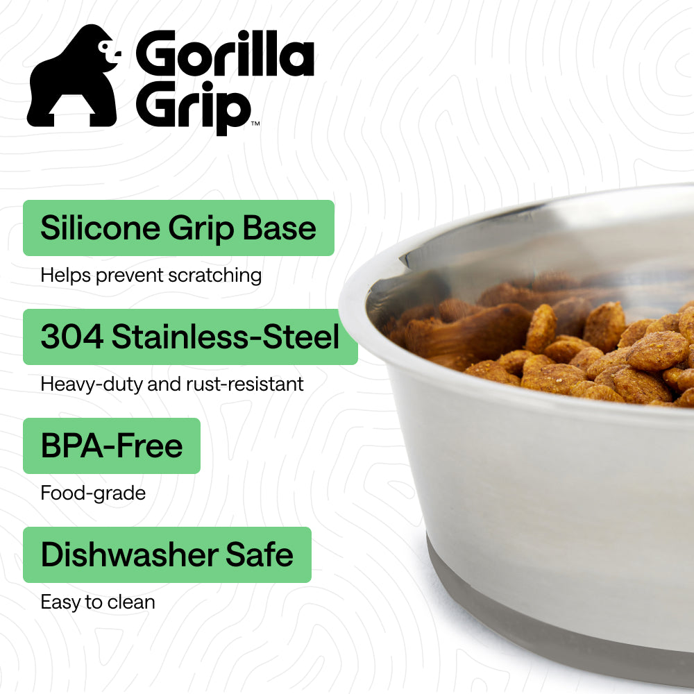 Stainless Steel Dog Bowl (Set of 2)