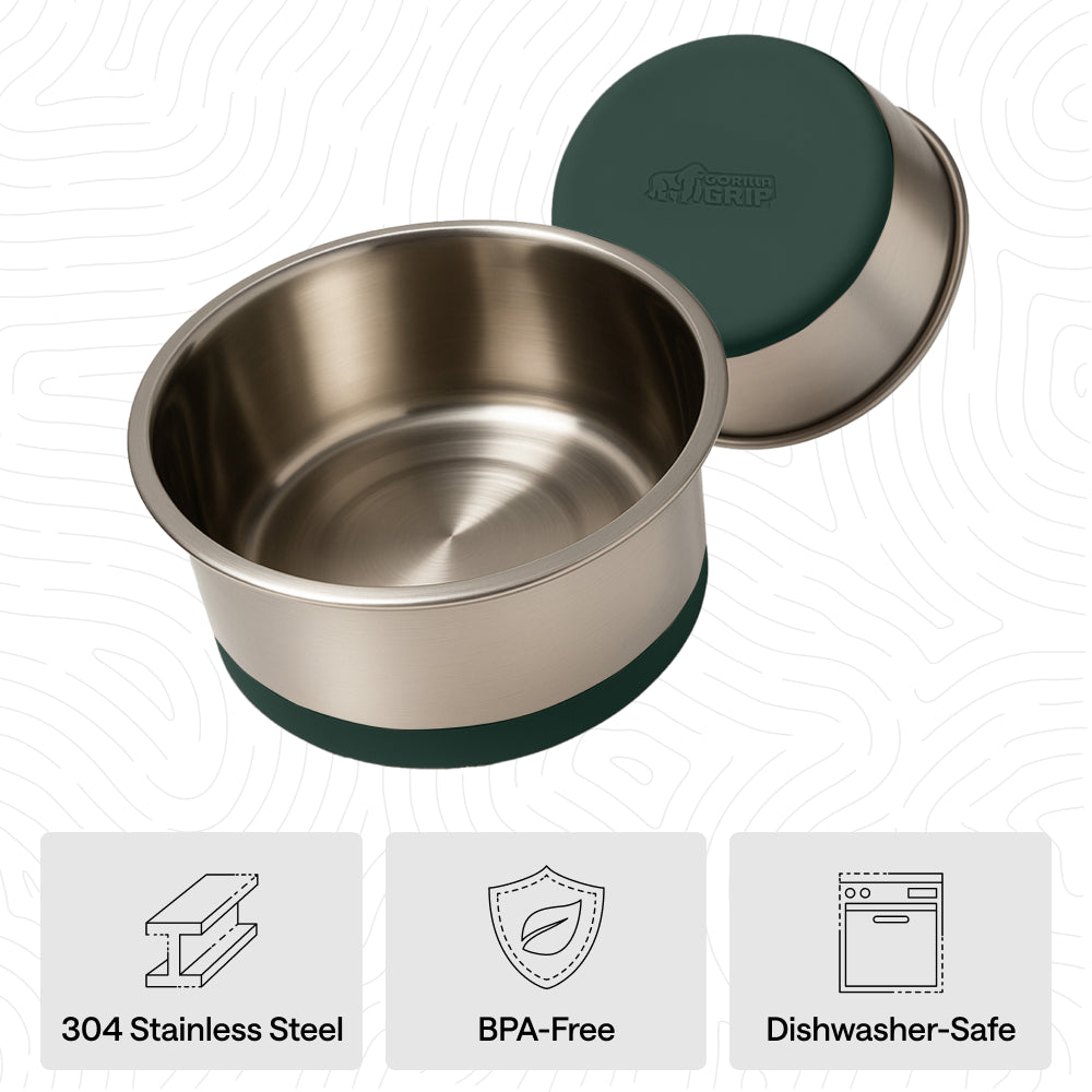 Stainless Steel Dog Bowl (Set of 2)