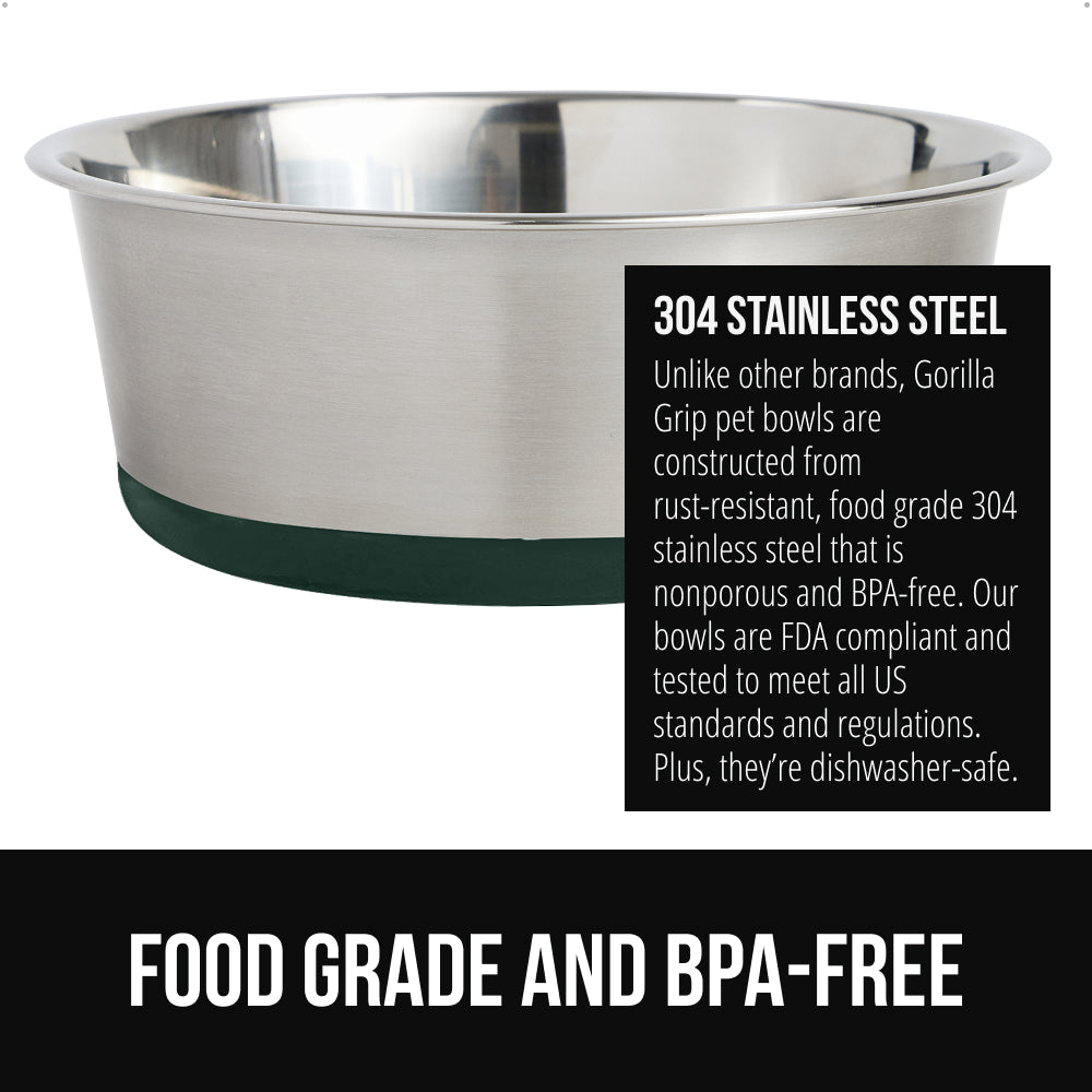 Stainless Steel Dog Bowl (Set of 2)