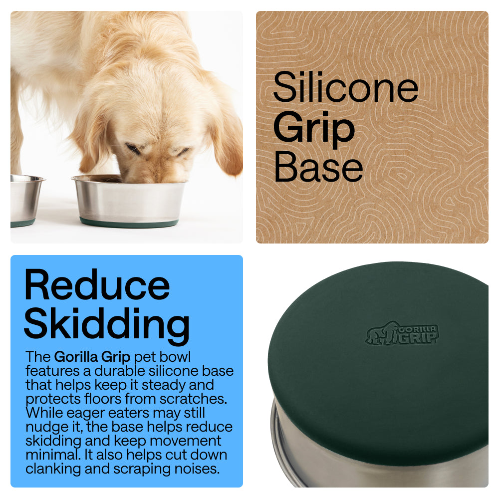 Stainless Steel Dog Bowl (Set of 2)