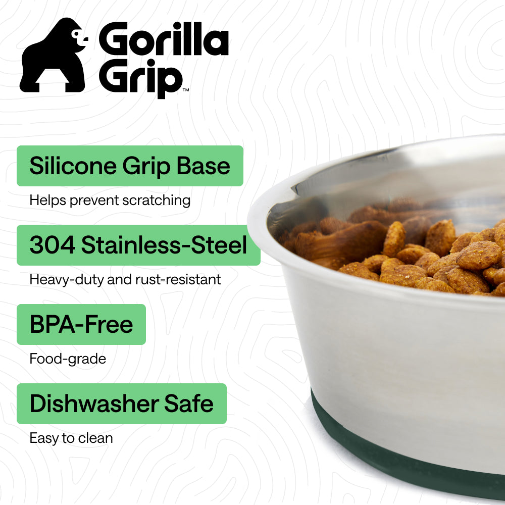 Stainless Steel Dog Bowl (Set of 2)
