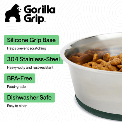 Stainless Steel Dog Bowl (Set of 2)
