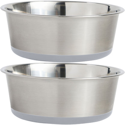 Cat & Dog Food Bowls  Gorilla Grip Light Gray 2 Cup 