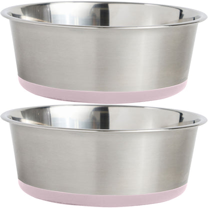 Cat & Dog Food Bowls  Gorilla Grip Light Pink 2 Cup 