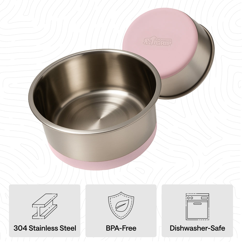 Stainless Steel Dog Bowl (Set of 2)