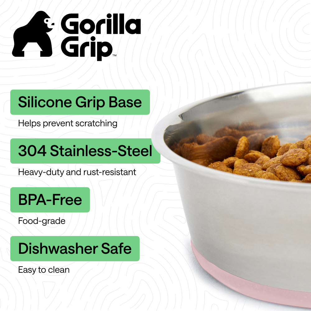 Stainless Steel Dog Bowl (Set of 2)