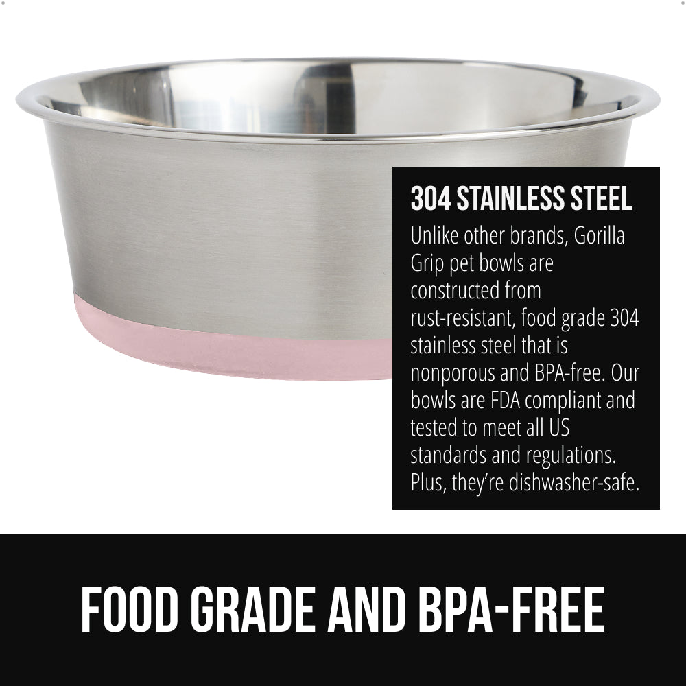Stainless Steel Dog Bowl (Set of 2)