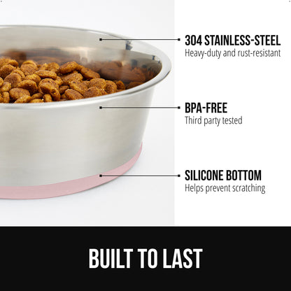 Stainless Steel Dog Bowl (Set of 2)