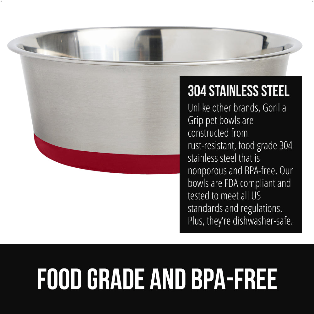 Stainless Steel Dog Bowl (Set of 2)