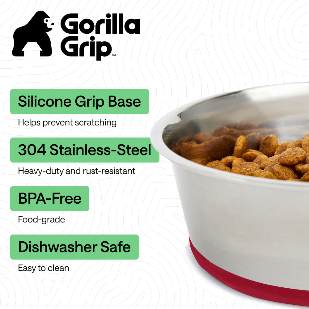 Stainless Steel Dog Bowl (Set of 2)