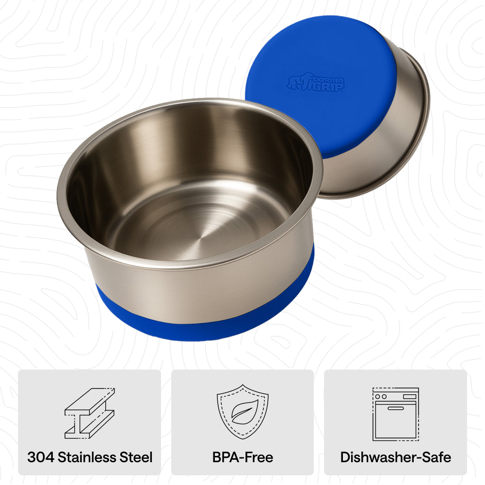 Stainless Steel Dog Bowl (Set of 2)