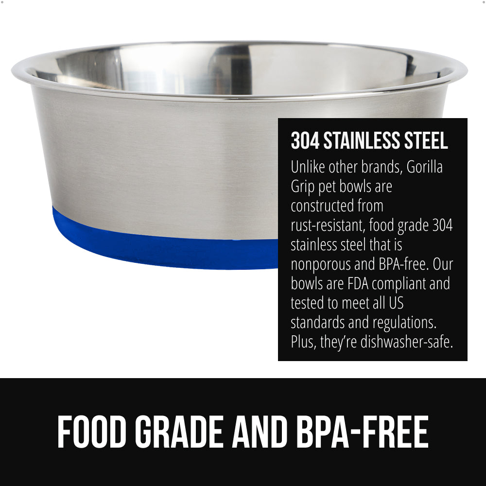 Stainless Steel Dog Bowl (Set of 2)