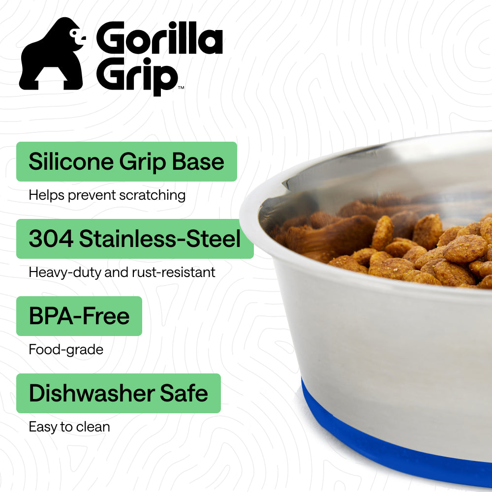 Stainless Steel Dog Bowl (Set of 2)