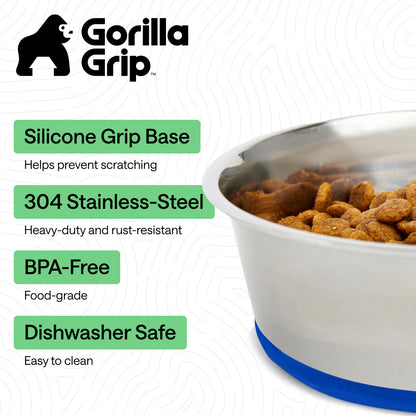 Stainless Steel Dog Bowl (Set of 2)