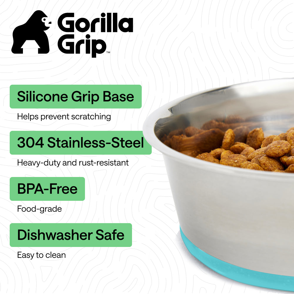 Stainless Steel Dog Bowl (Set of 2)