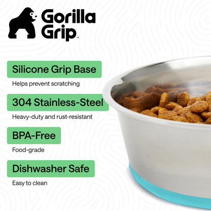 Stainless Steel Dog Bowl (Set of 2)