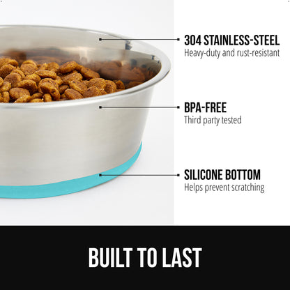 Stainless Steel Dog Bowl (Set of 2)