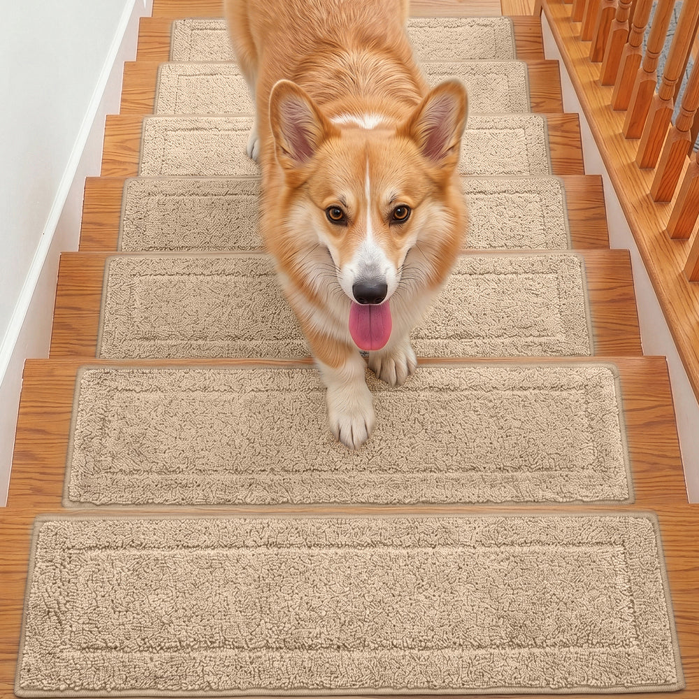 Stair Treads Gorilla Grip Beige 4 Pack