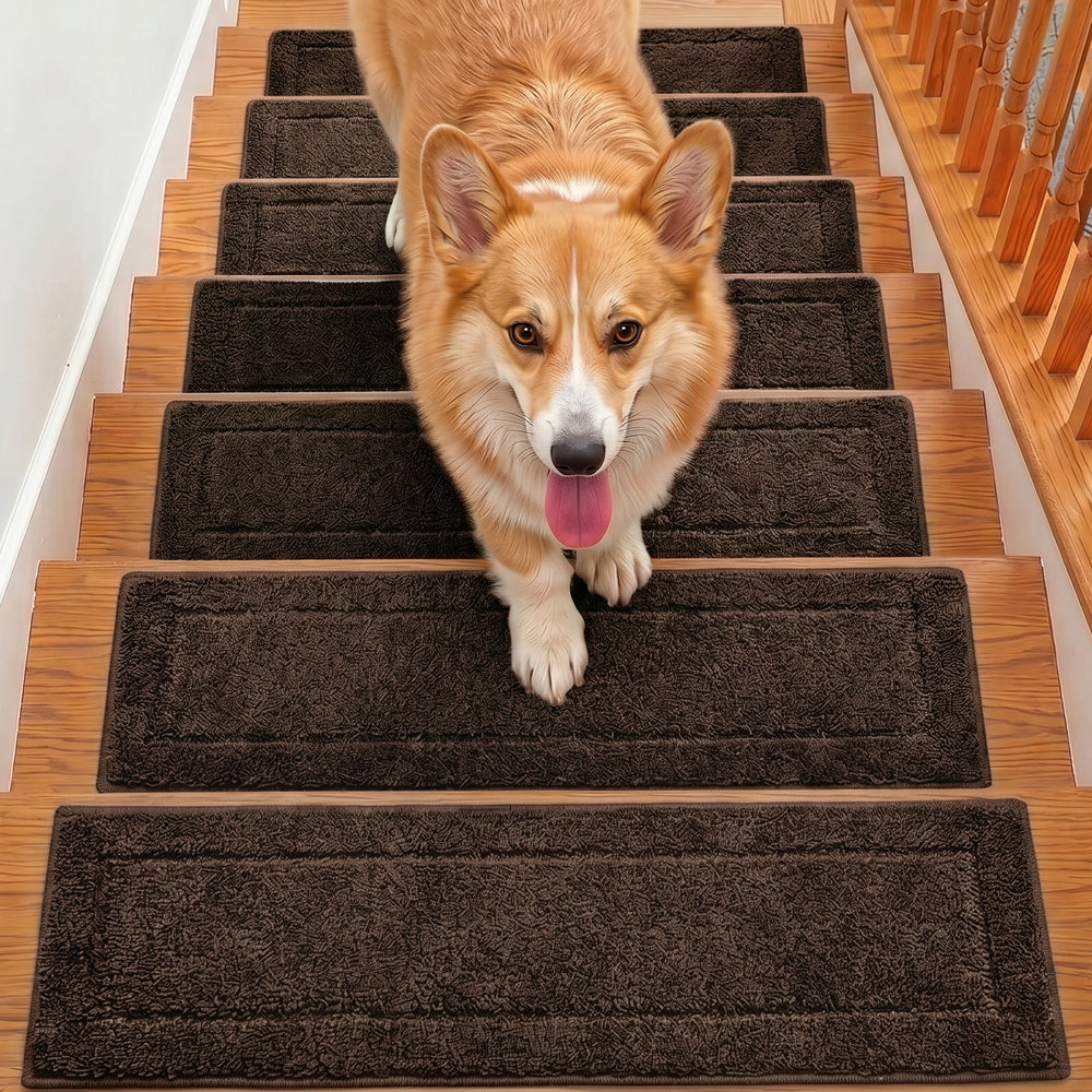 Stair Treads Gorilla Grip Brown 4 Pack