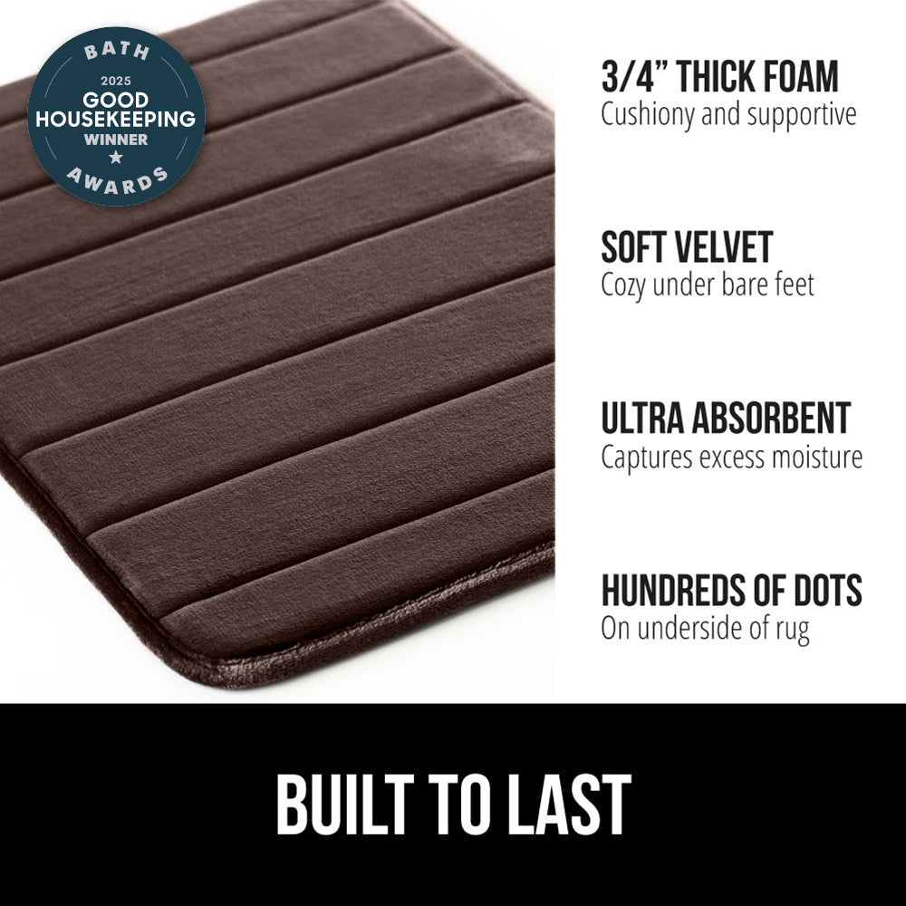 Striped Bath Rug Memory