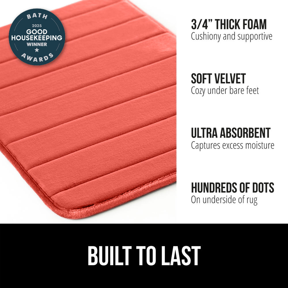 Striped Bath Rug Memory