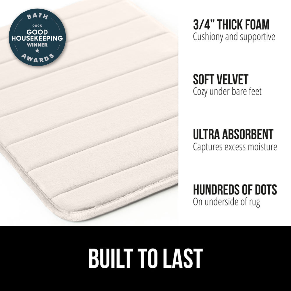 Striped Bath Rug Memory